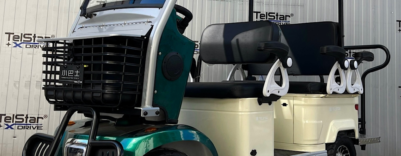 Електрическа четириколка GOLF-6 72V 23Ah 6-местна с покрив