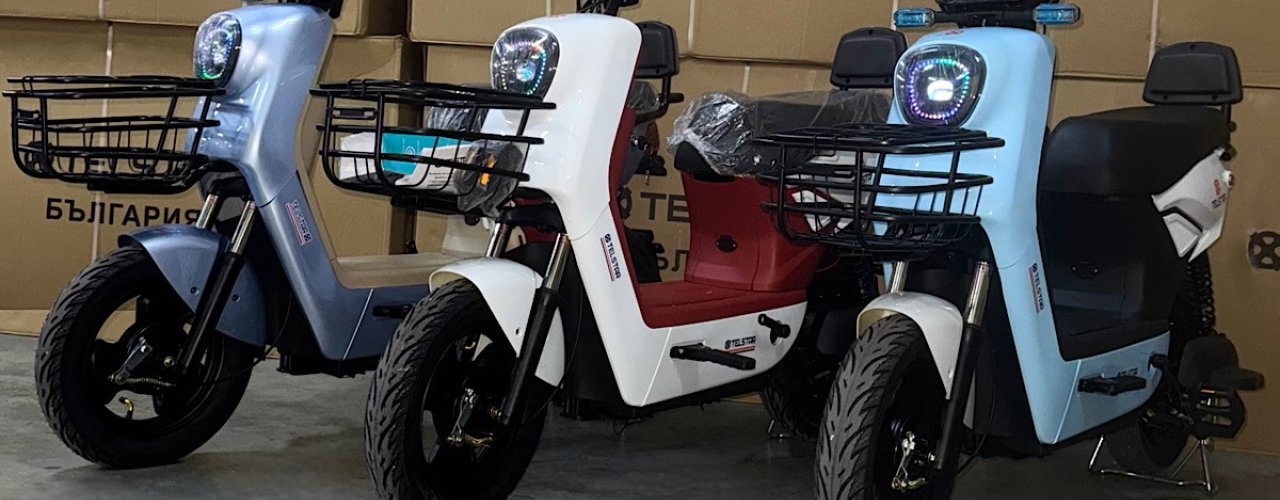 Eлектрически скутер TELSTAR EMAL IDEAL 1500W с двойна седалка Нов модел 2026