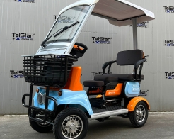 Електрическа четириколка Luxor Roof 1500W 23Ah триместна с покрив Нов модел 2026 снимка 183