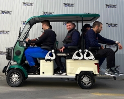 Електрическа четириколка GOLF-6 72V 23Ah 6-местна с покрив снимка 206